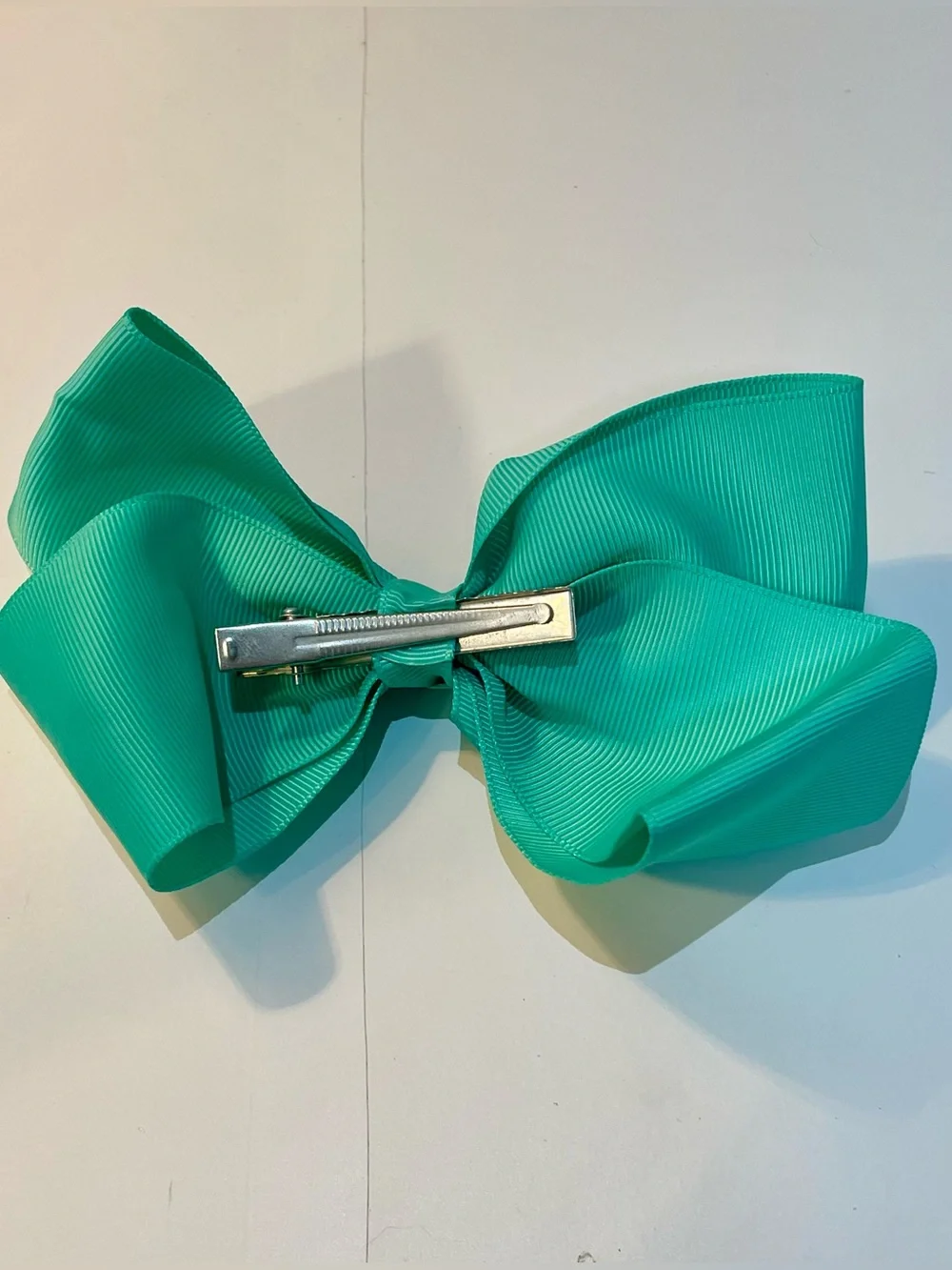 Bundle of 4 hair bows- blue, teal/aquamarine, Easter/peers
